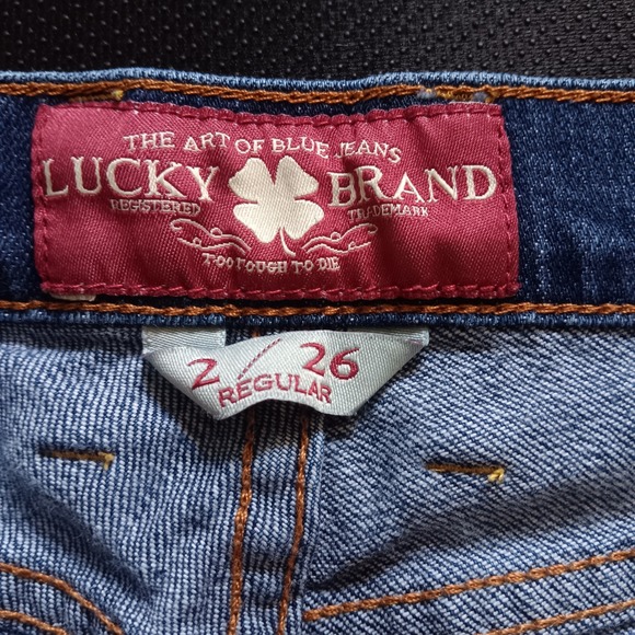 Lucky Brand Sofia Boot Jeans Womens 2/26 Blue Excellent Bootcut Stretch 7WC1003 - Picture 4 of 13